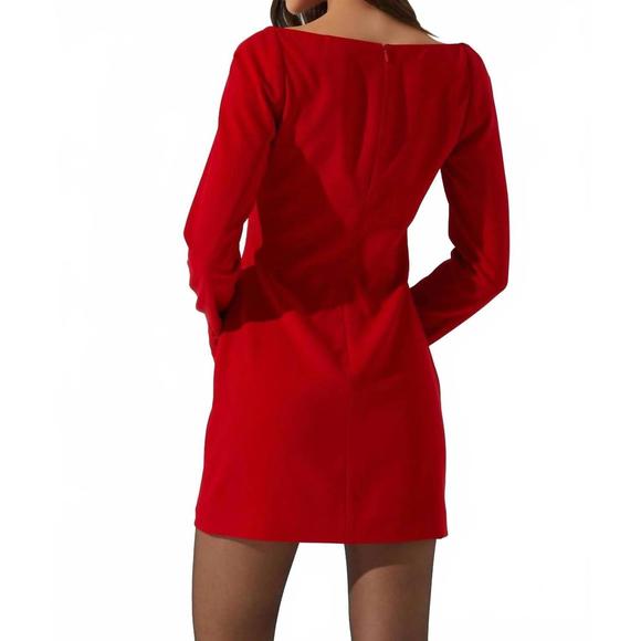 NEW ASTR calanthe mini dress in red - Picture 2 of 3